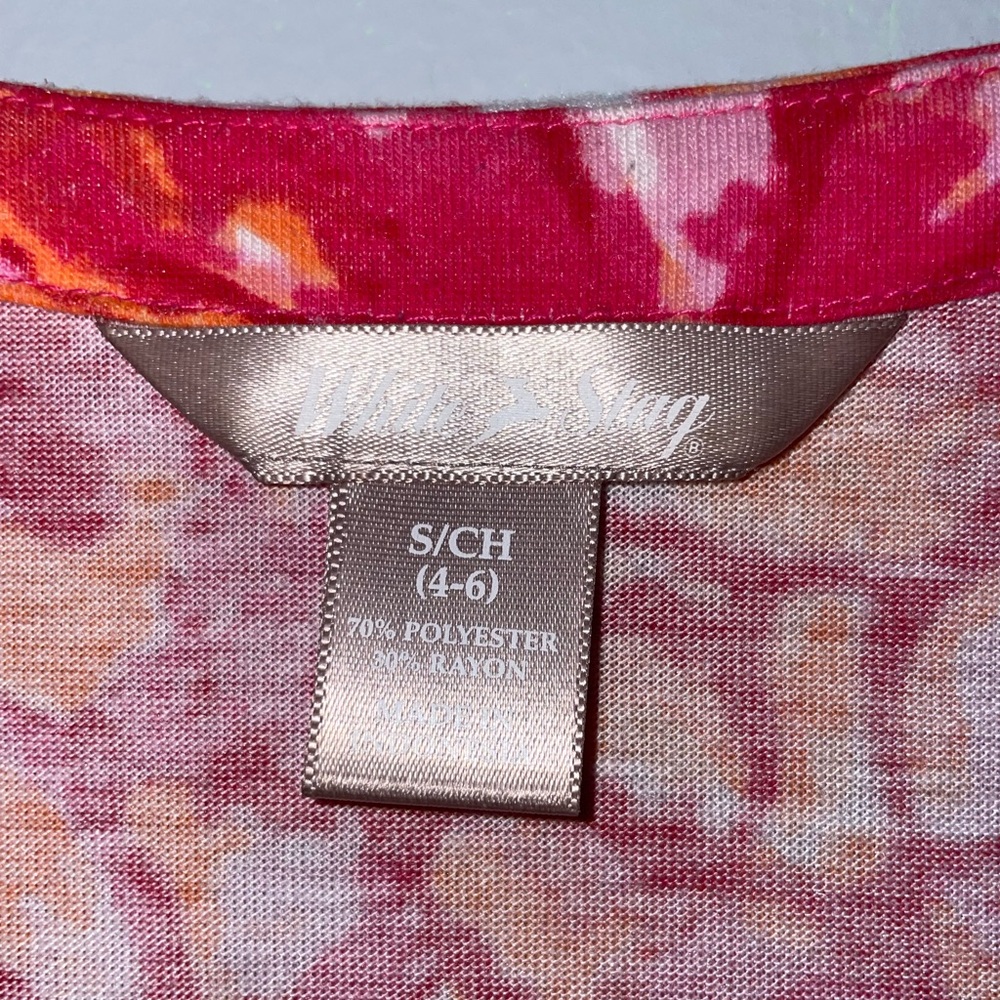 🌸White Stag Pink and Orange Floral Dress - Picture 3 of 5